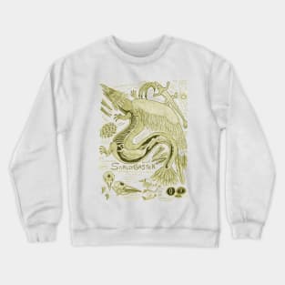 EgertronPuck's Snallygaster Anatomy Illustration Crewneck Sweatshirt